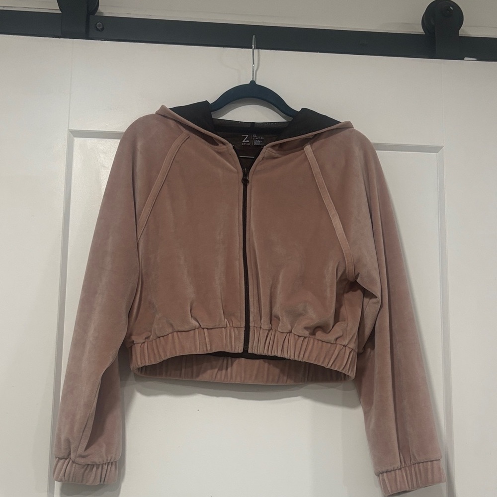 Zella Dusty Pink Teddy Jacket